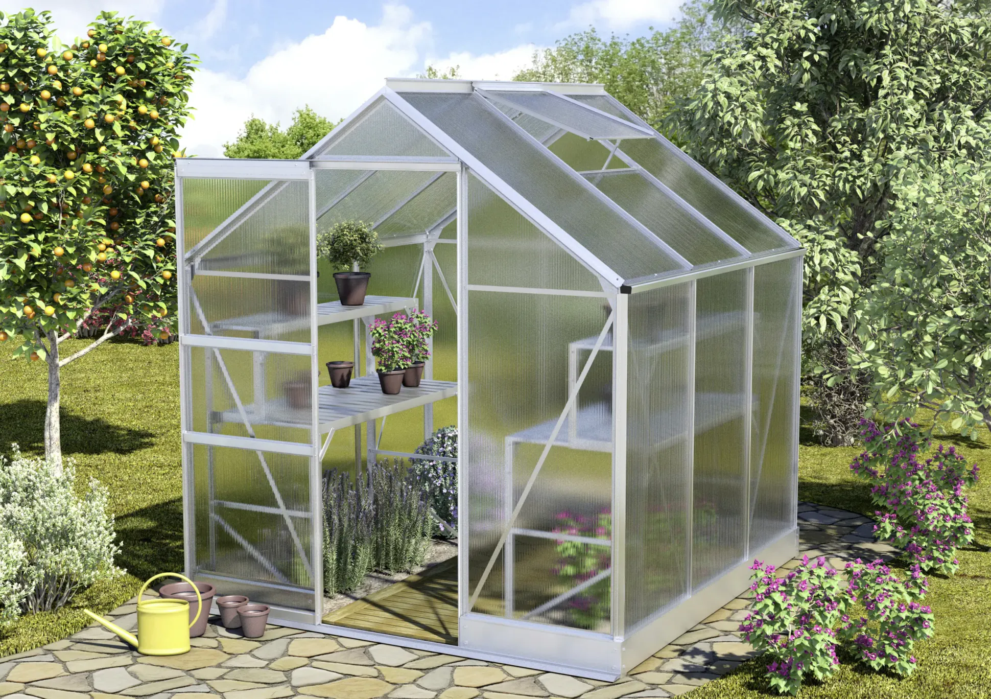Vitavia Gewächshaus Apollo 3800 194 x 201 cm 4 mm HPK