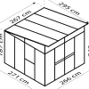 Vitavia Gewächshaus Aura 7800 275 x 270 cm 3 mm ESG 10 mm HKP