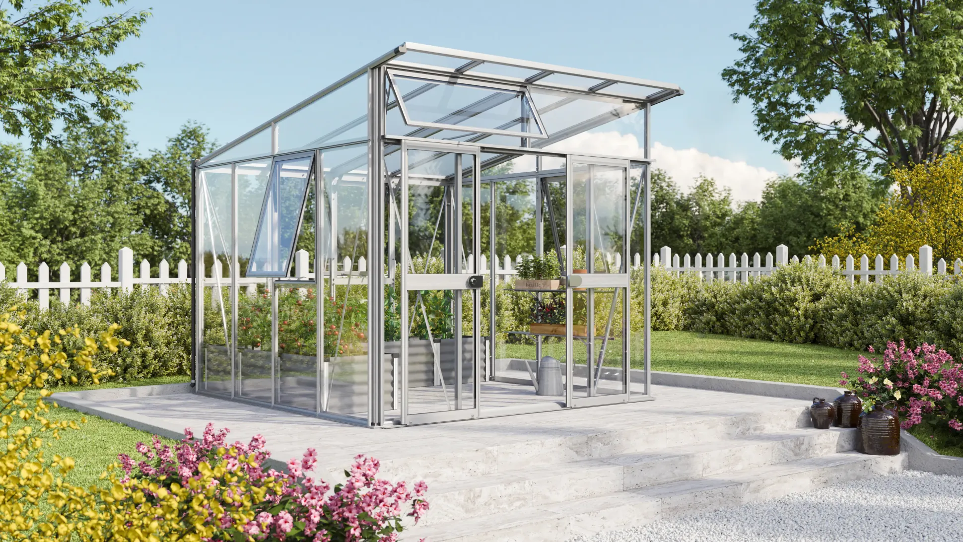 Vitavia Gewächshaus Aura 7800 275 x 270 cm 3 mm ESG 10 mm HKP