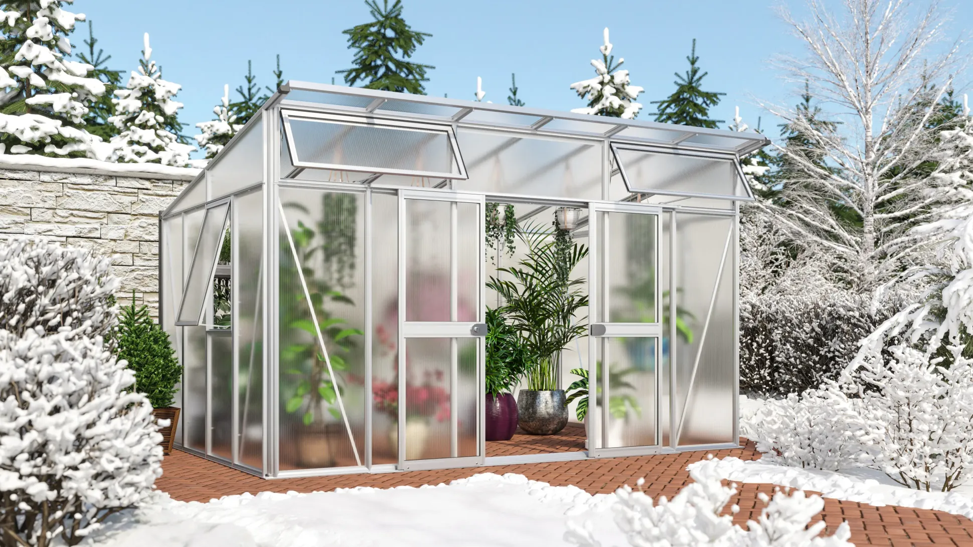 Vitavia Gewächshaus Aura 11500 275 x 396 cm 10 mm HPK