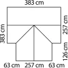 Vitavia Gewächshaus Campus smaragd 3,83 x 3,83 x 2,54 m