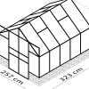 Vitavia Gewächshaus Cassandra 8300 257 x 324 cm 3 mm ESG