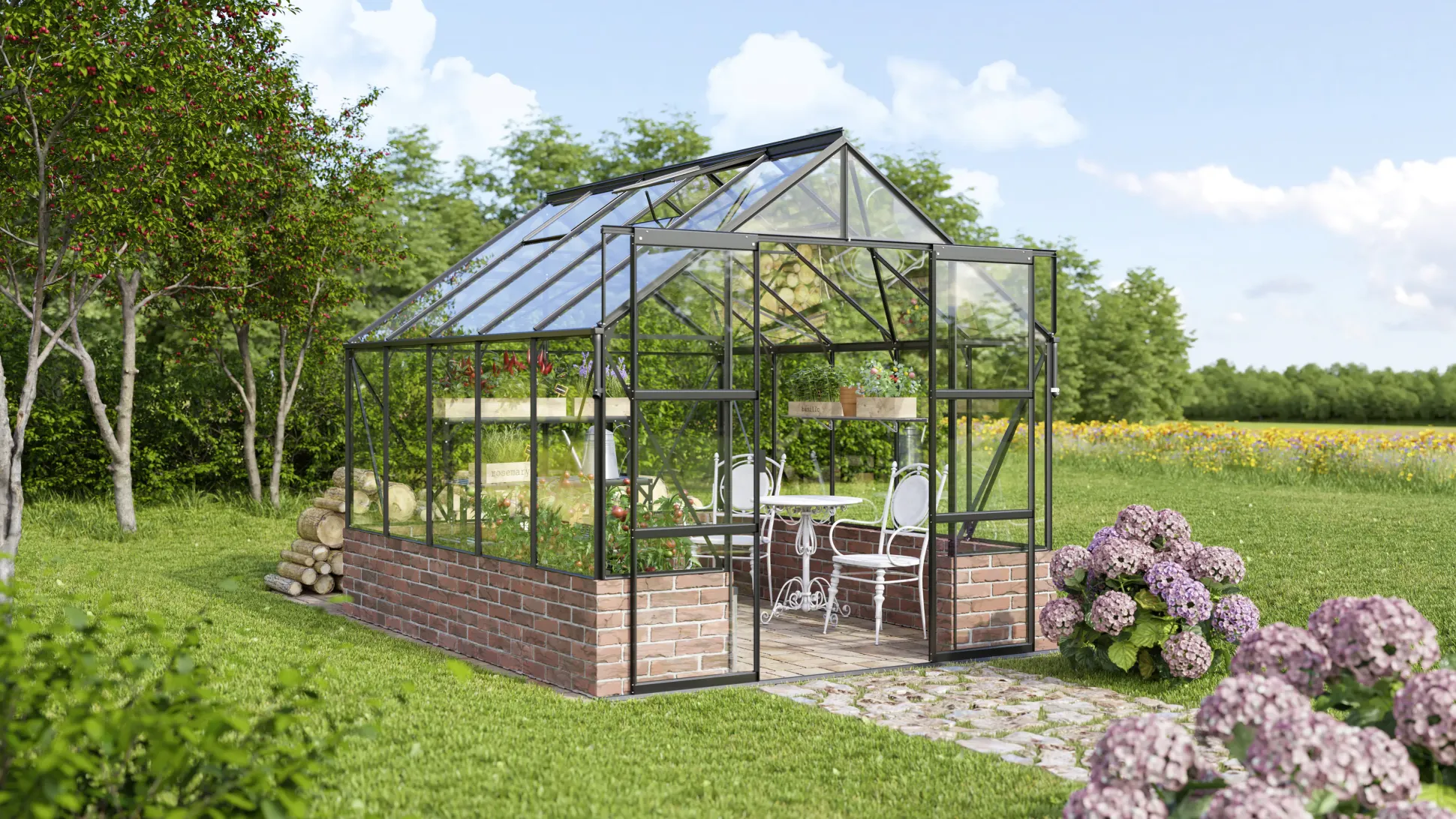 Vitavia Gewächshaus Cassandra 8300 257 x 324 cm 3 mm ESG