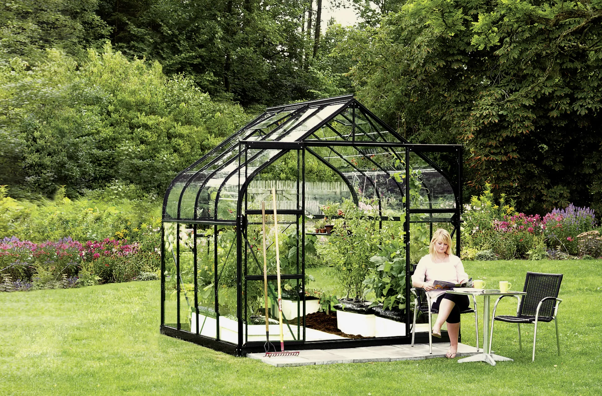 Vitavia Gewächshaus Dione 6700 264 x 258 cm 3 mm ESG