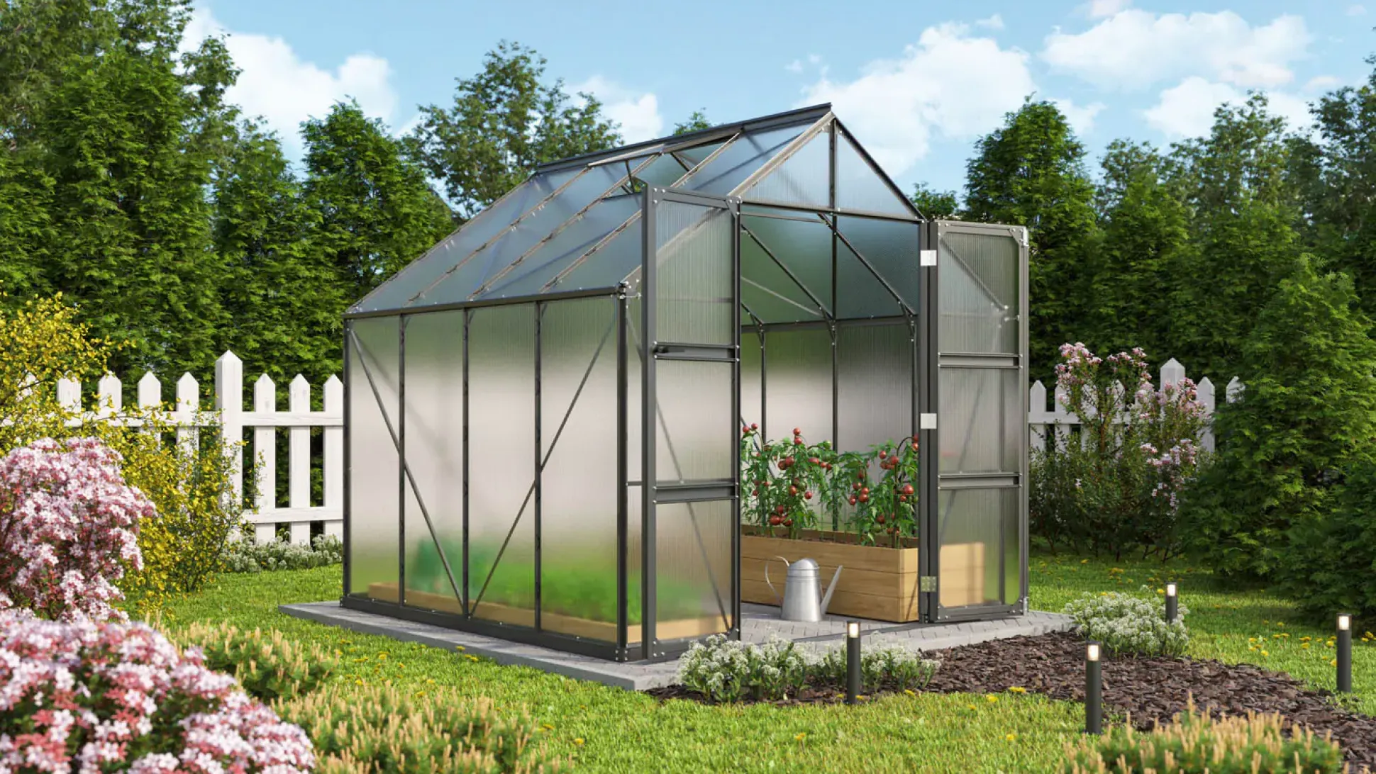 Vitavia Gewächshaus Domus 6700 257 x 261 cm 6 mm HPK
