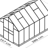 Vitavia Gewächshaus Domus 9900 257 x 386 cm 3 mm ESG