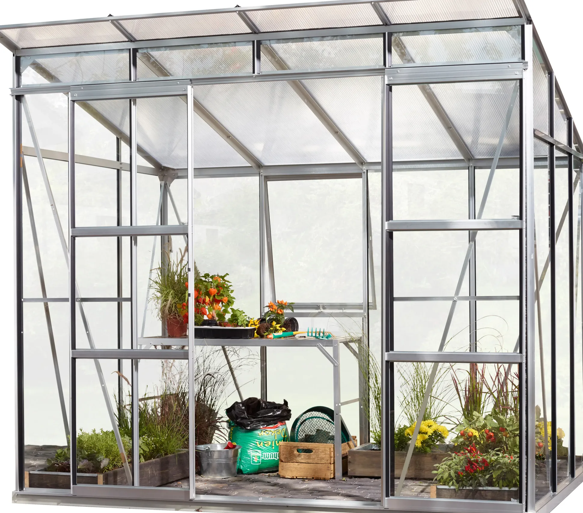 Vitavia Gewächshaus Freya 5900 254 x 192 cm 3 mm ESG