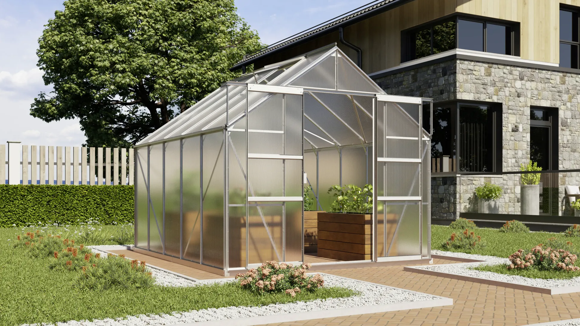 Vitavia Gewächshaus Mars 8300 254 x 317 cm 6 mm HPK