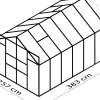 Vitavia Gewächshaus Mars 9900 254 x 379 cm 6 mm HPK
