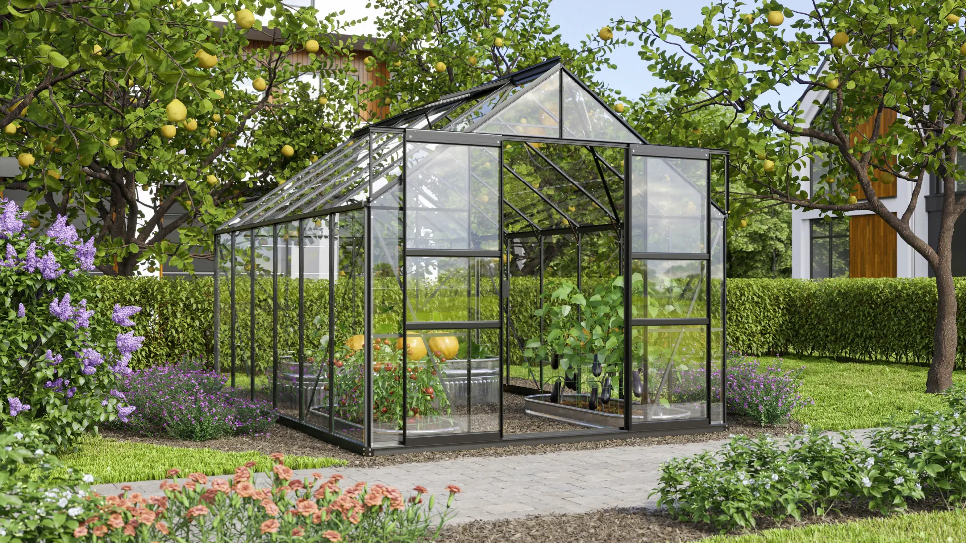 Vitavia Gewächshaus Mars 9900 254 x 379 cm 3 mm ESG