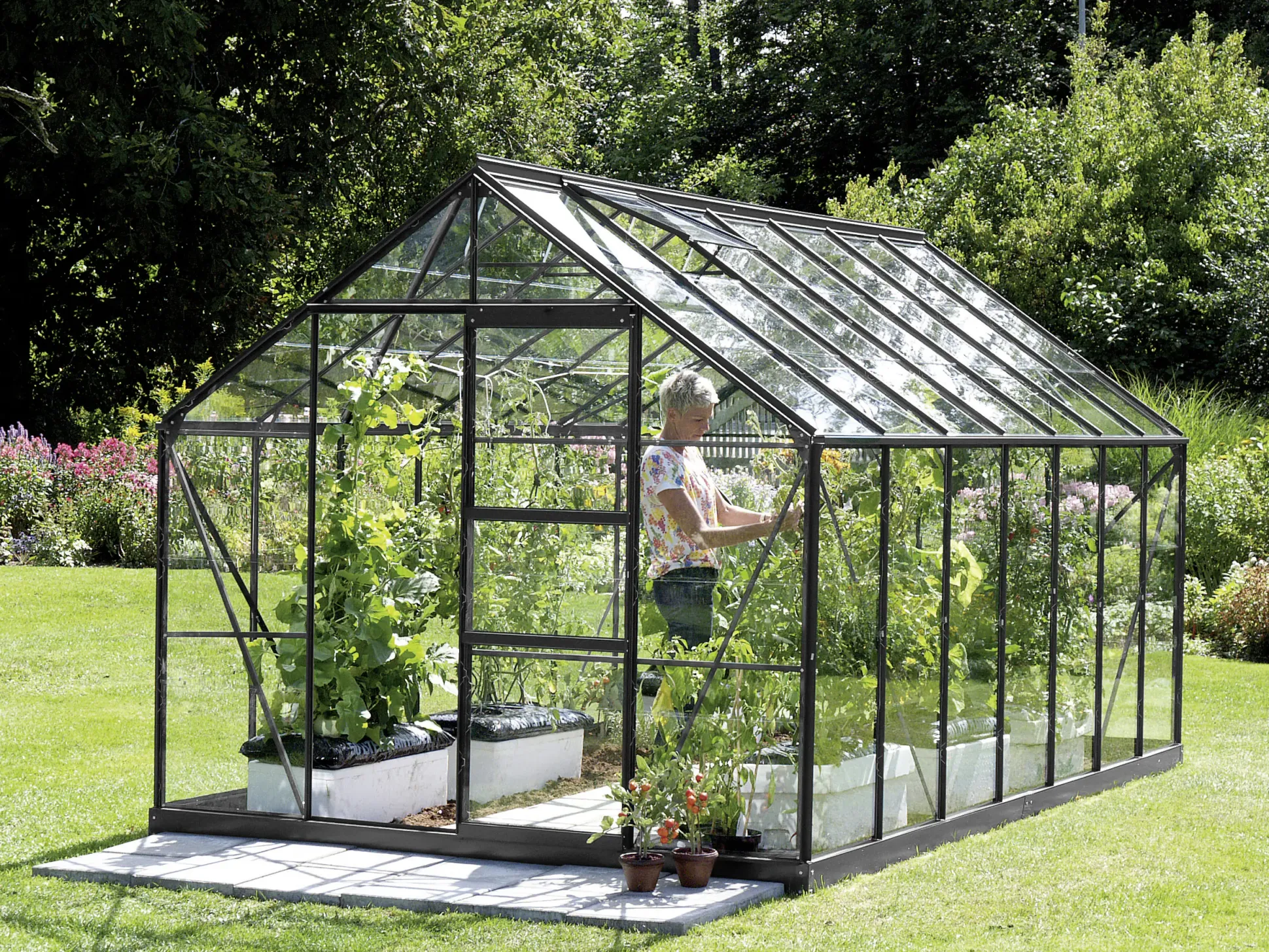 Vitavia Gewächshaus Merkur 11500 254 x 441 cm 3 mm ESG