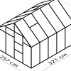 Vitavia Gewächshaus Merkur 8300 254 x 317 cm 4 mm HPK