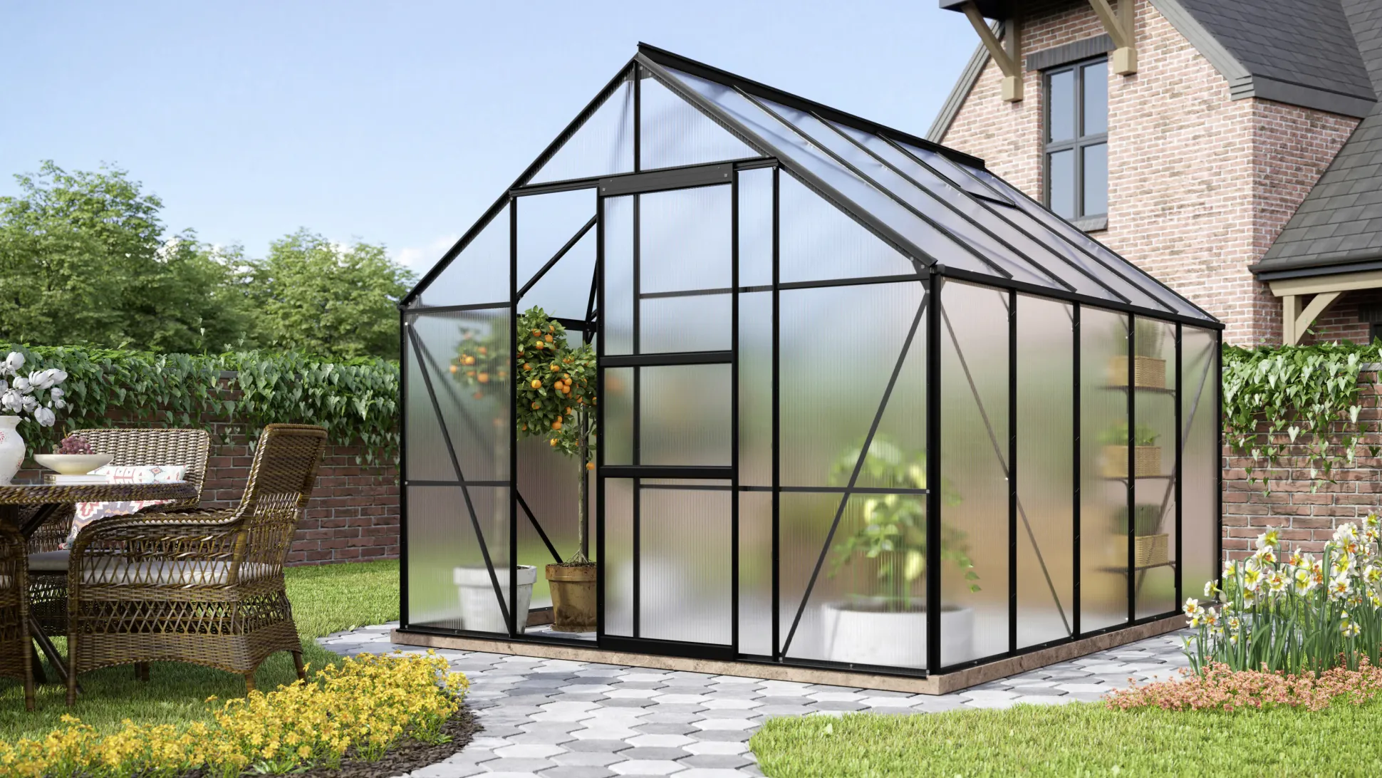 Vitavia Gewächshaus Merkur 8300 254 x 317 cm 4 mm HPK