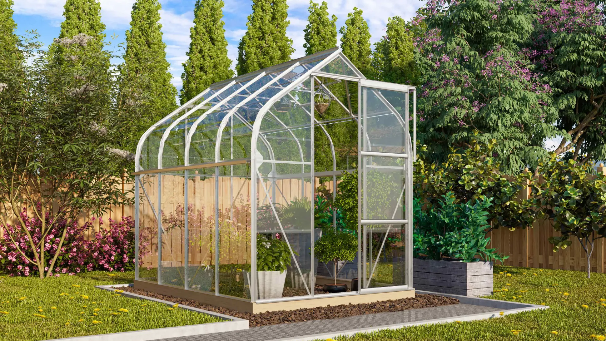 Vitavia Gewächshaus Orion 5000 202 x 257 cm 3 mm ESG