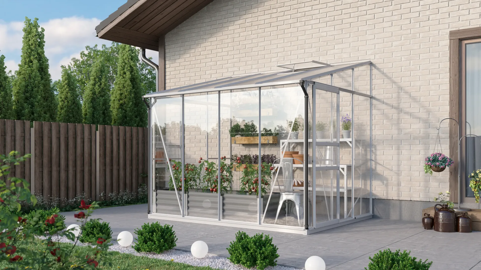 Vitavia Gewächshaus Osiris 5200 201 x 262 cm 3 mm ESG