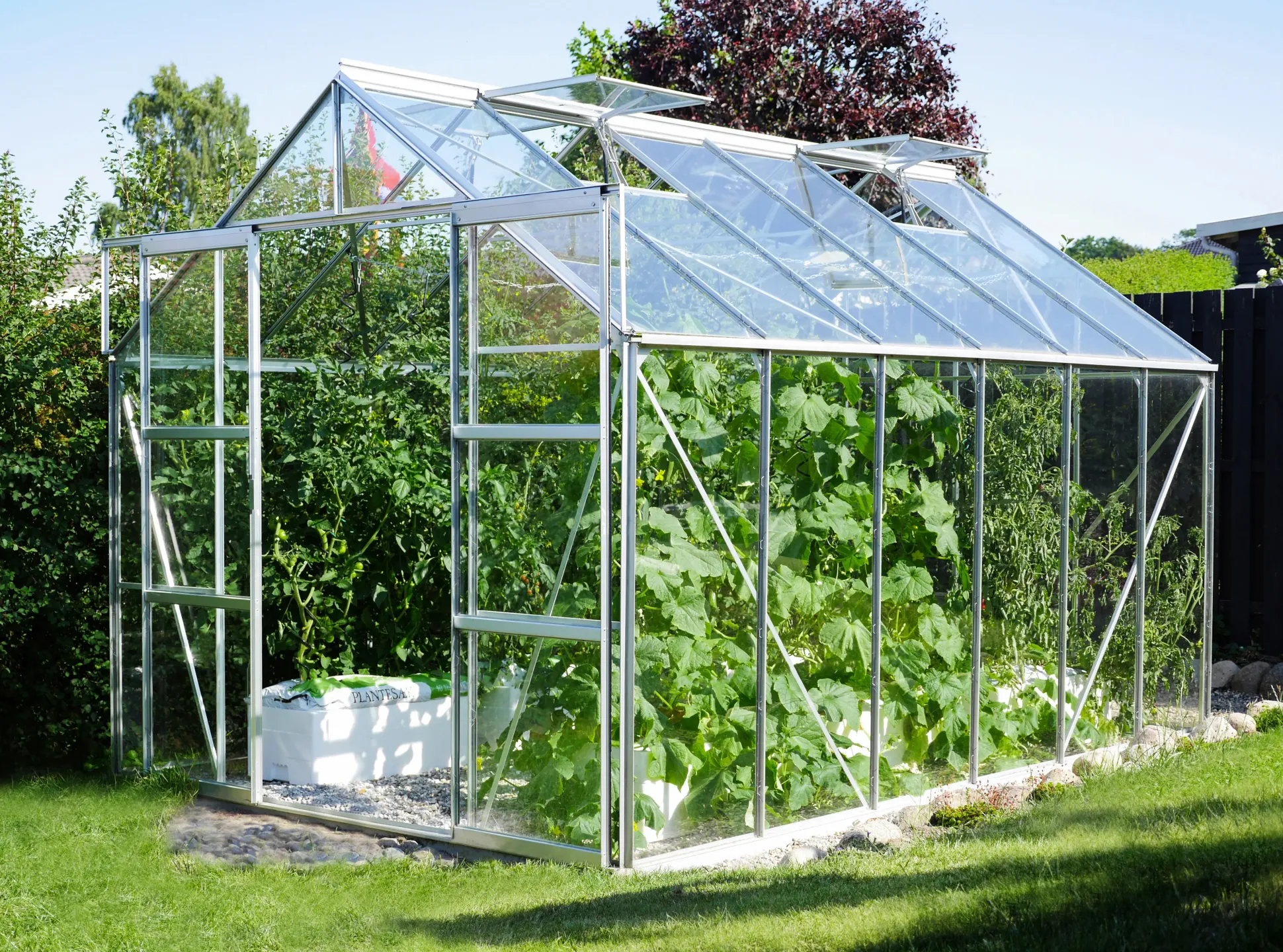 Vitavia Gewächshaus Uranus 9900 ESG 3 mm 254 x 379 cm