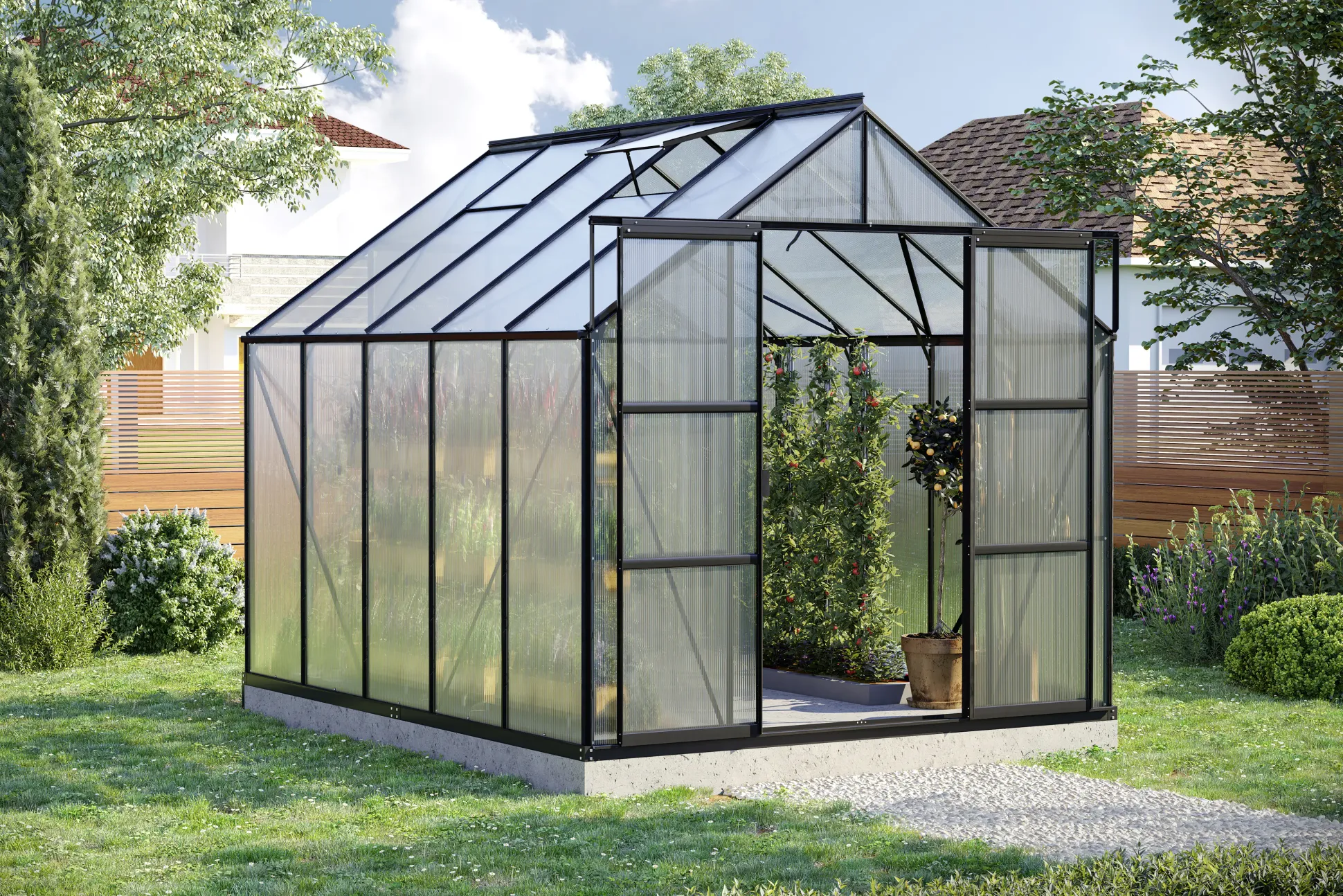 Vitavia Gewächshaus Uranus 8300 HPK 6 mm 254 x 317 cm