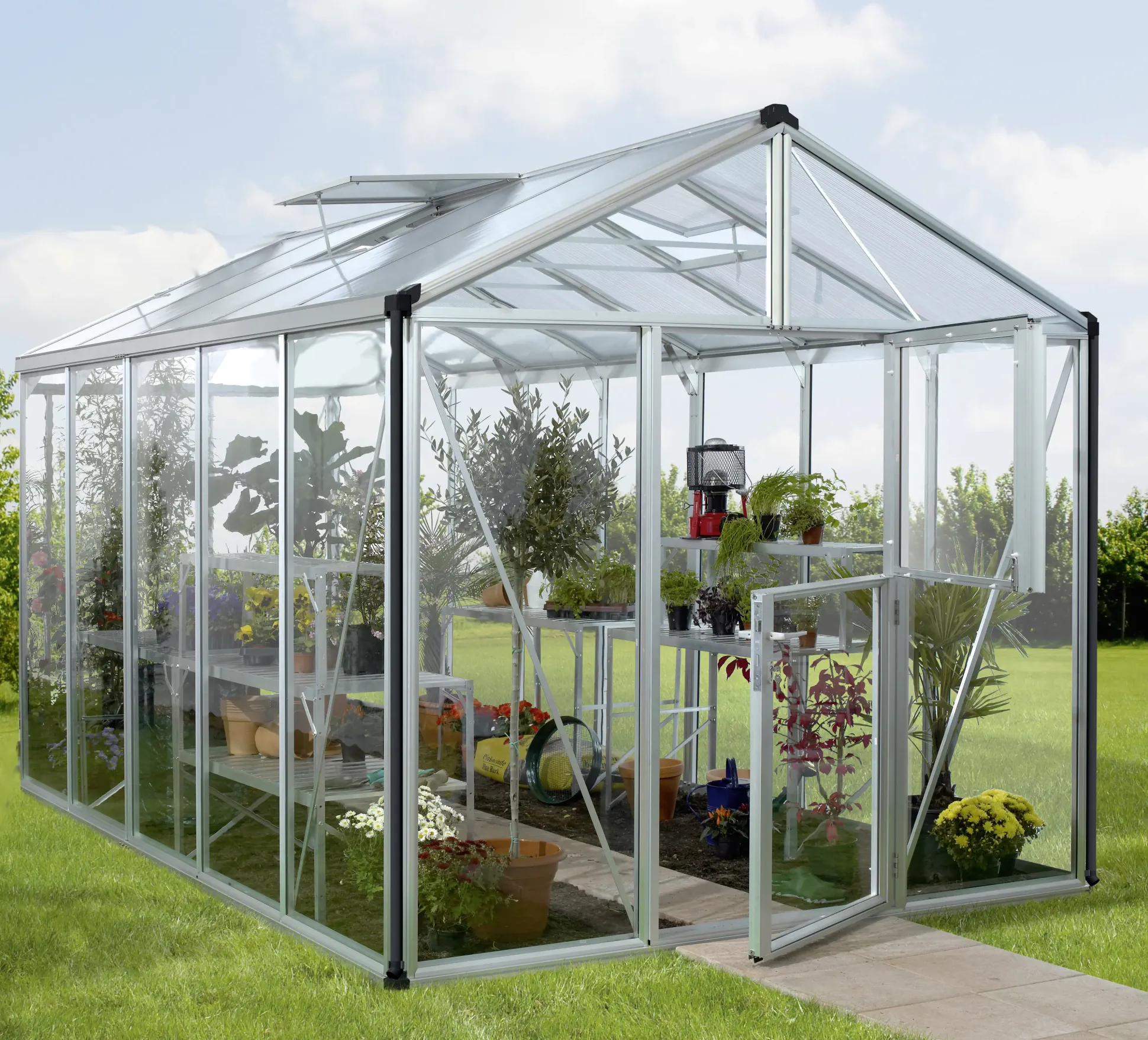 Vitavia Gewächshaus Zeus 10000 ESG 3 mm 266 x 399 cm