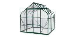 Vitavia Gewächshaus-Set Dione 6700 ESG 3 mm smaragd 254 x 254 cm