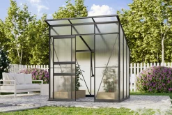 Vitavia Gewächshaus-Set Fokus 4450 HKP 6 mm schwarz 192 x 192 cm
