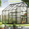 Vitavia Gewächshaus-Set Uranus 6700 HKP 4 mm schwarz 254 x 254 cm