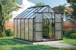 Vitavia Gewächshaus-Set Uranus 8300 HKP 4 mm schwarz 254 x 317 cm