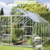 Vitavia Gewächshaus-Set Uranus 11500 ESG 3 mm alu 254 x 441 cm