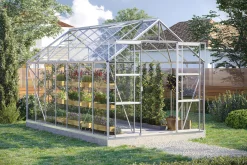 Vitavia Gewächshaus-Set Uranus 11500 ESG 3 mm alu 254 x 441 cm