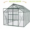 Vitavia Gewächshaus-Set Uranus 11500 ESG 3 mm smaragd 254 x 441 cm