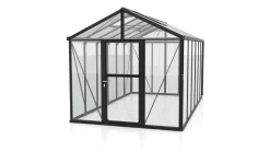 Vitavia Gewächshaus-Set Zeus 11900 ESG/HKP schwarz 266 x 473 cm