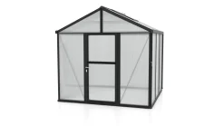 Vitavia Gewächshaus-Set Zeus 6200 HKP 10 mm schwarz 266 x 249 cm