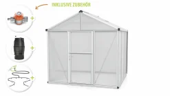Vitavia Gewächshaus-Set Zeus 6200 HKP 16 mm alu 266 x 249 cm