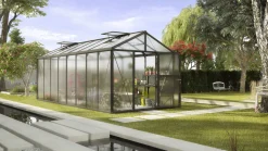 Vitavia Gewächshaus-Set Zeus 15700 HKP 10 mm schwarz 266 x 621 cm