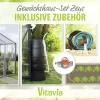 Vitavia Gewächshaus-Set Zeus 8100 ESG/HKP alu 266 x 324 cm