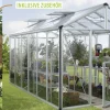 Vitavia Gewächshaus-Set Zeus 11900 ESG/HKP alu 266 x 398 cm