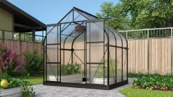 Vitavia Gewächshaus-Set-Set Dione 5000 HKP 4 mm schwarz 254 x 192 cm