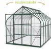 Vitavia Gewächshaus-Set-Set Dione 11500 ESG 3 mm smaragd 254 x 441 cm