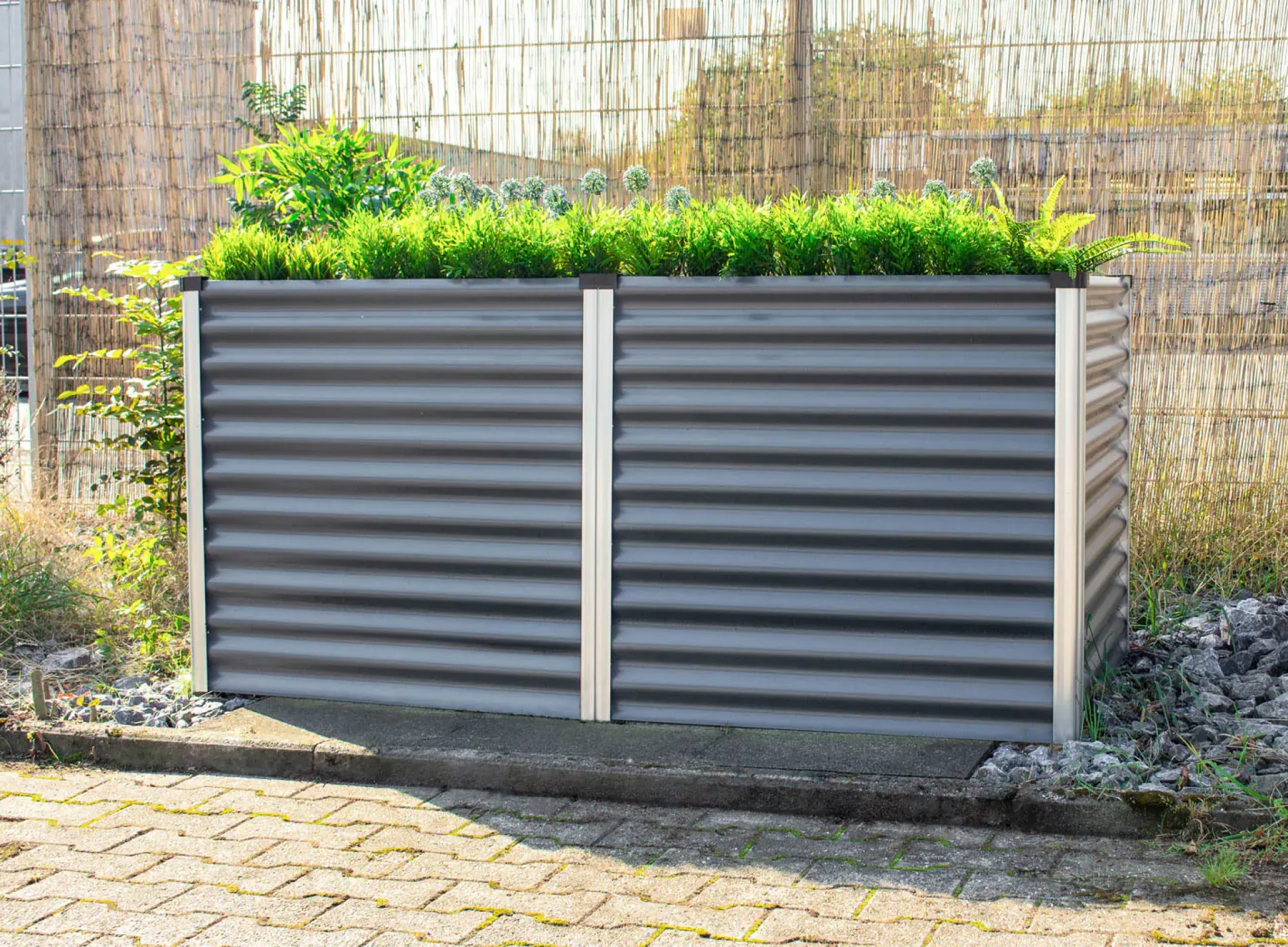 Vitavia Hochbeet Meta 96 x 188 x 86 cm granit aluminium