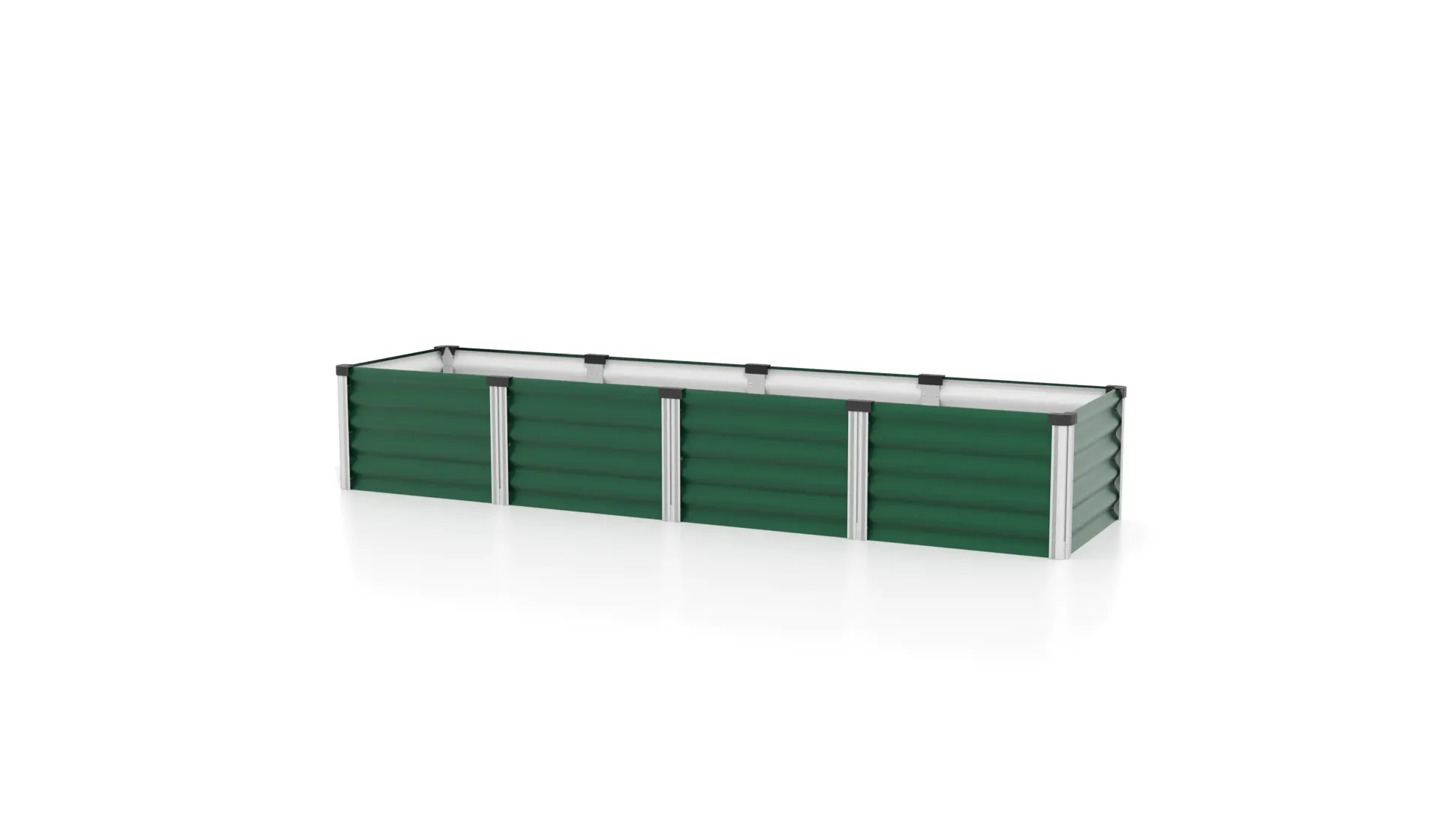 Vitavia Hochbeet Meta In & Out 401L seegras/alu 2,45 x 0,65 x 0,40 m