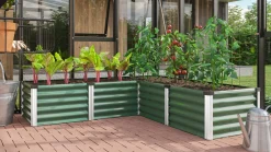 Vitavia Hochbeet Meta In & Out 401M seegras/alu 1,85 x 0,85 x 0,40 m