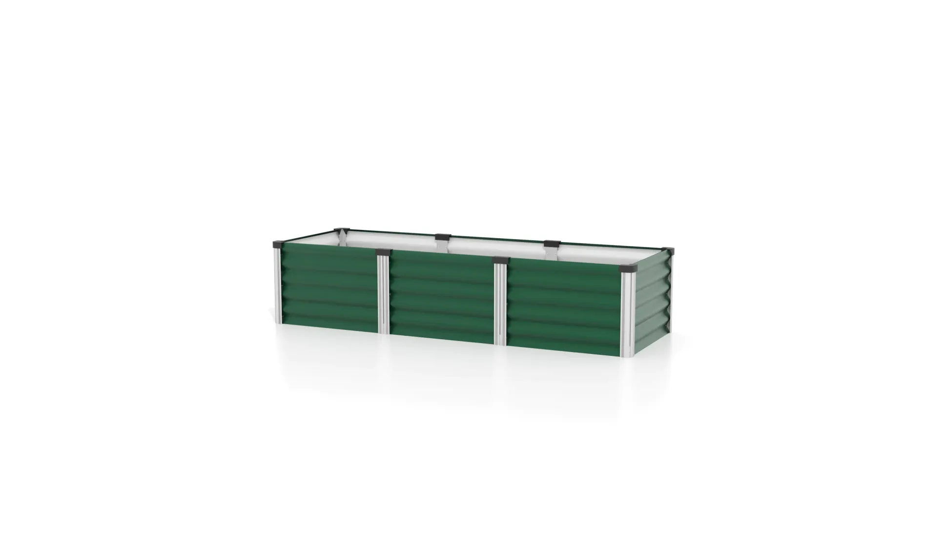 Vitavia Hochbeet Meta In & Out 401S seegras/alu 1,85 x 0,65 x 0,40 m