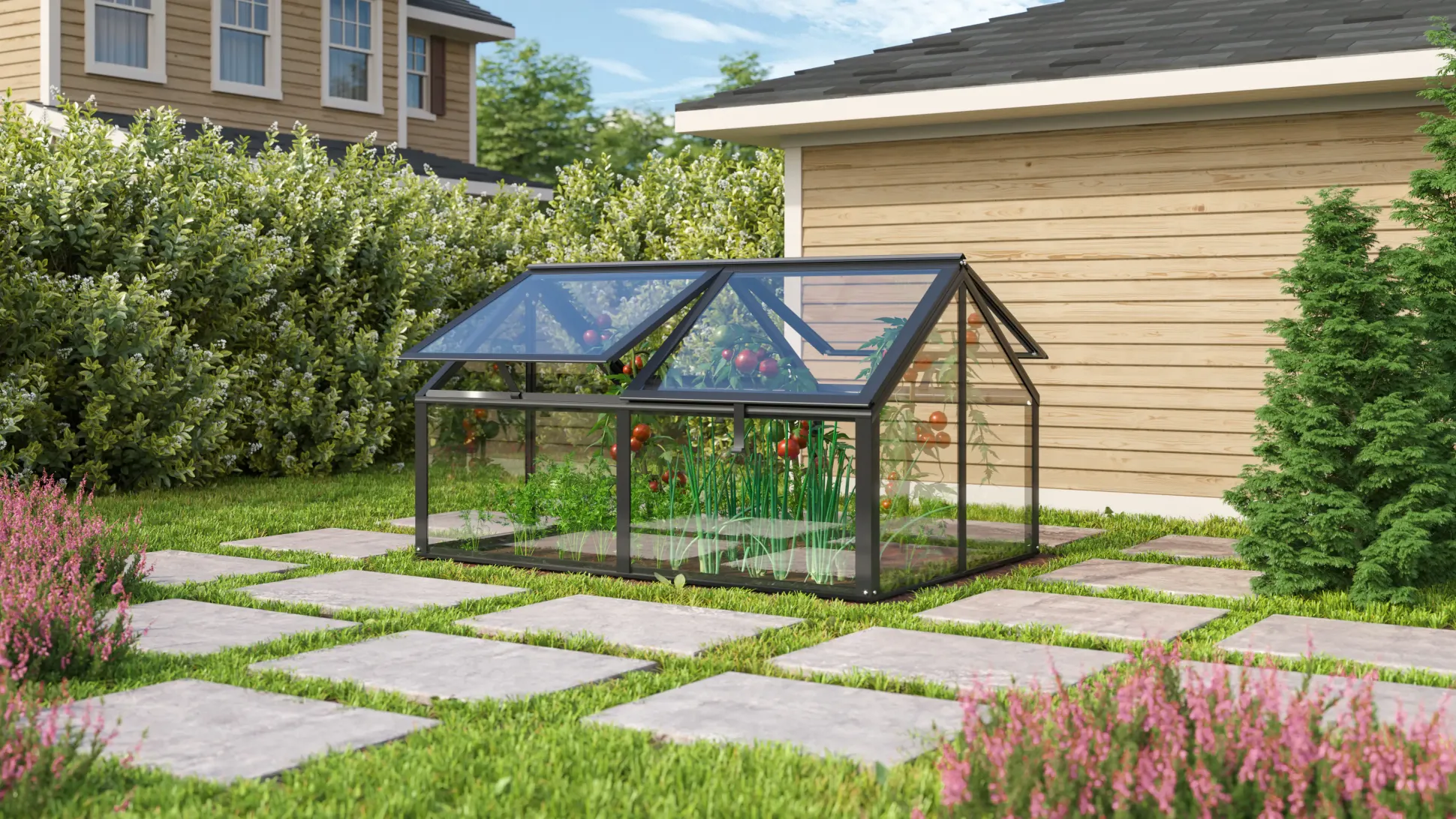 Vitavia Hochfrühbeet Zola 89 x 124 x 71 cm 3 mm ESG