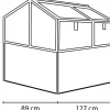 Vitavia Hochfrühbeet Zola 89 x 127 x 135 cm 3 mm ESG