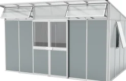 Vitavia Metallgerätehaus Kosmos 11500 salbei-grau eloxiert 392 x 295 cm
