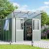 Vitavia Metallgerätehaus Kosmos 7800 salbei-grau eloxiert 267 x 295 cm