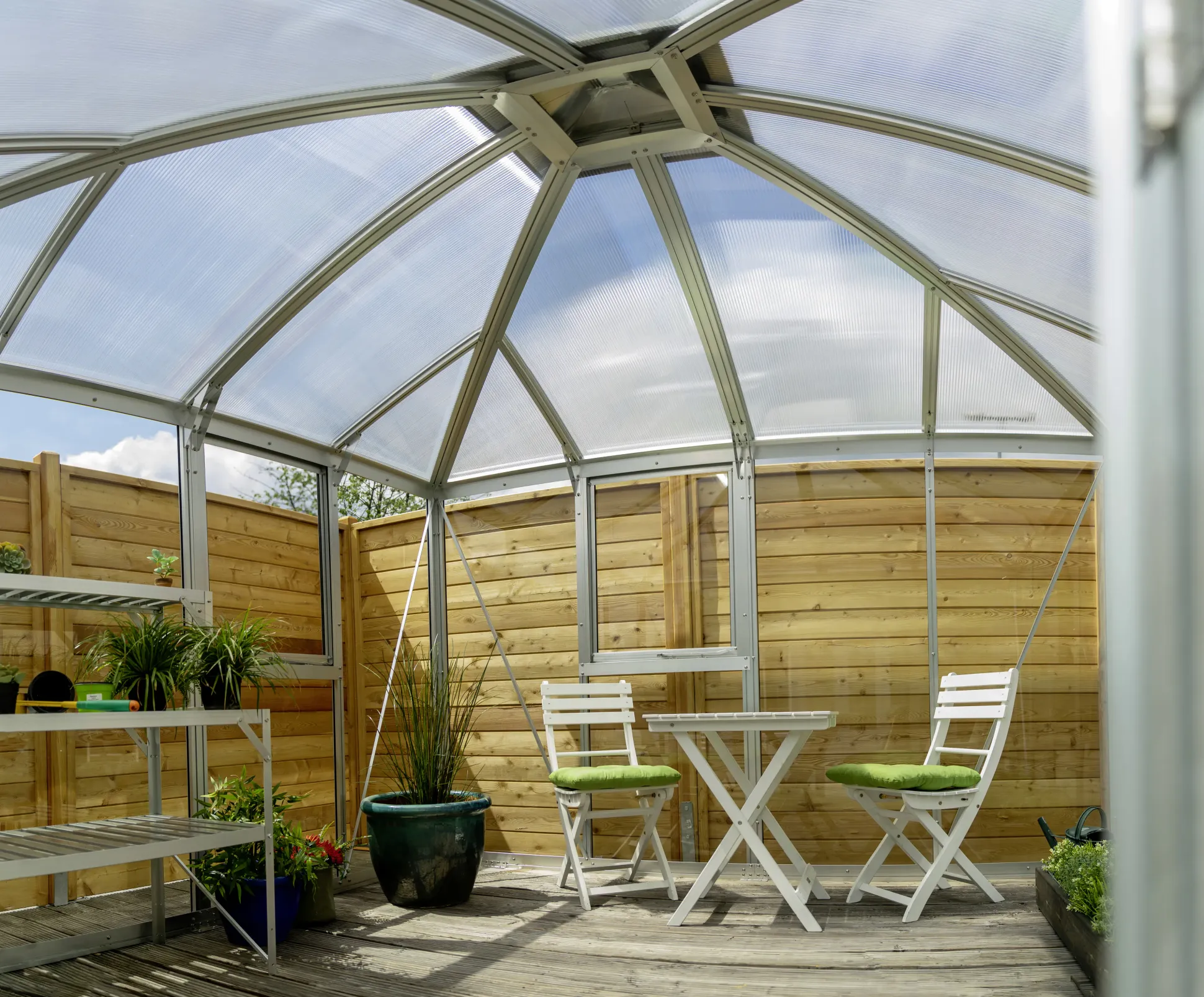 Vitavia Premium-Gewächshaus Minos 10200 317 x 322 cm 3 mm ESG