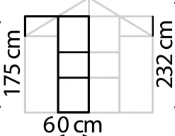 Vitavia Türerweiterung Merkur 60 x 175 cm HPK