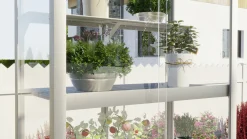 Vitavia Zusatzregal für Balkongewächshaus 79 x 40 cm silber