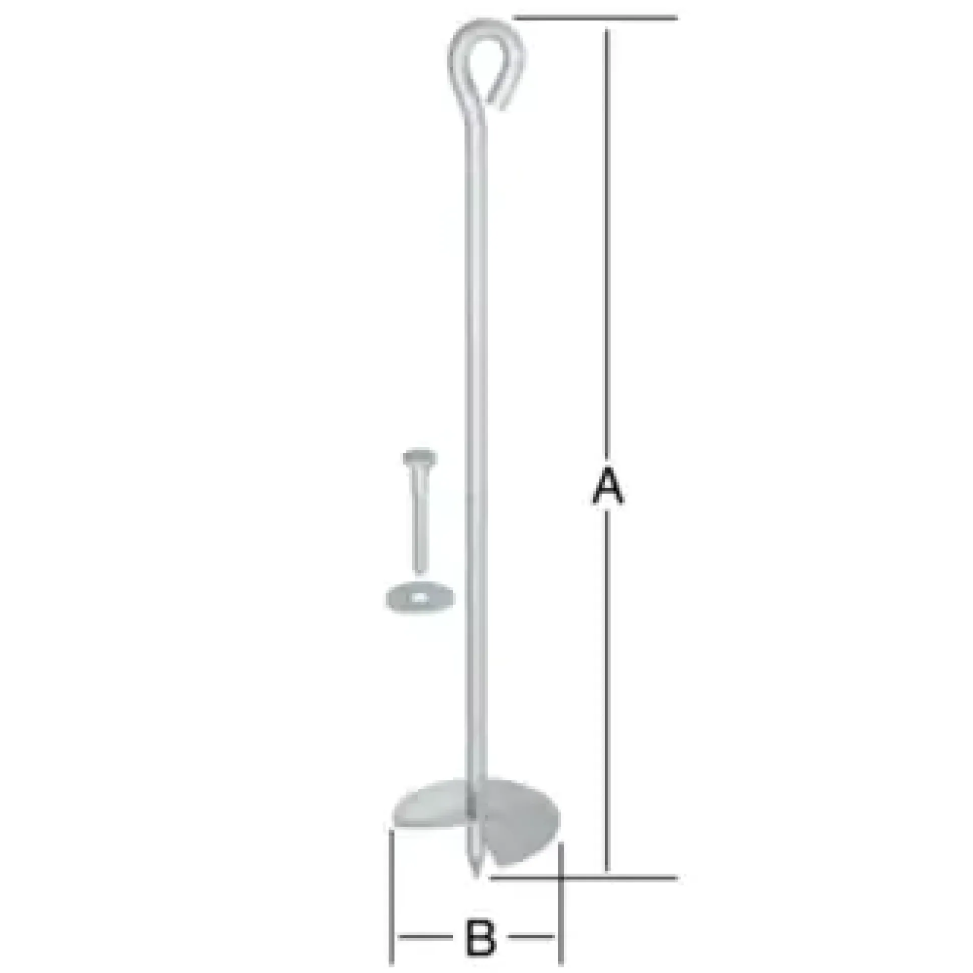 Vormann Bodenanker 480 mm feuerverzinkt inkl. Zubehör