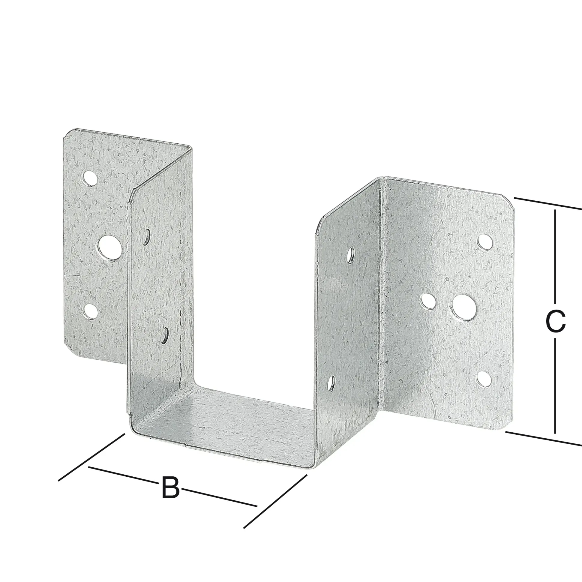 Vormann Leichte Balkenschuhe sendzimir verzinkt 25 x 78 mm